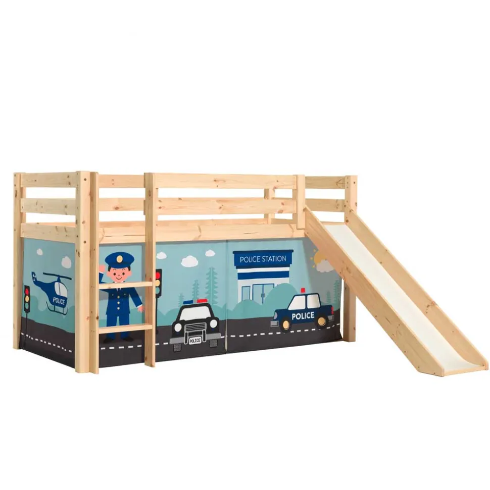 Polizei Hochbett mit Rutsche - Kantuna