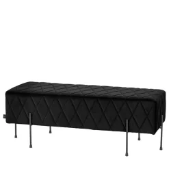 Polsterbank aus Samt mit Rautensteppung - Silo