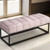 Polsterbank in Rosa und Schwarz - Pirna