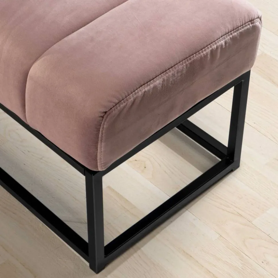 Polsterbank in Rosa und Schwarz - Pirna