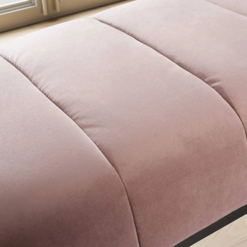 Polsterbank in Rosa und Schwarz - Pirna