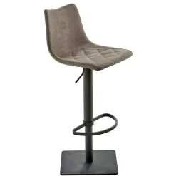 Polster-Barstuhl in Schlamm & Schwarz - Ossika