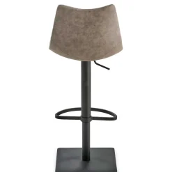 Polster-Barstuhl in Schlamm & Schwarz - Ossika
