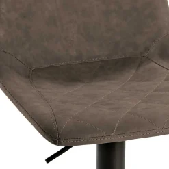 Polster-Barstuhl in Schlamm & Schwarz - Ossika