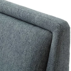 Polsterbett in Blaugrau & Eiche Natur - Grafics