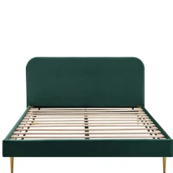 Polsterbett in Dunkelgrün Samt - Pleasure