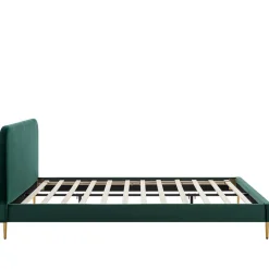 Polsterbett in Dunkelgrün Samt - Pleasure