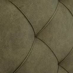 Polsterbett in Oliv Grün & Eiche - Miania