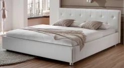 Polsterbett Maja in Weiß