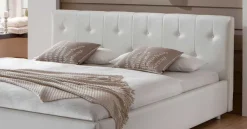Polsterbett Maja in Weiß