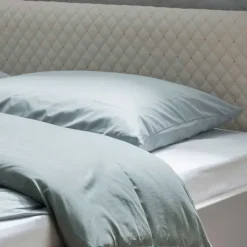 Polsterbett mit Hänge-Nachttischen - Crascanu (dreiteilig)