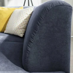 Polsterecke in Blau mit Chrom - Lex