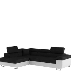 Polsterecke in Schwarzbraun Weiß mit Funktion - Ziariva