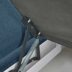 Polsterecke Schlafsofa in Blau - Baonga