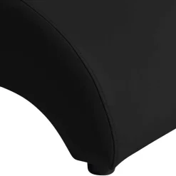 Polsterhocker in Schwarz und Buche - Leverias