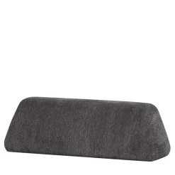 Polsterhocker mit verstellbarer Rückenlehne in Dunkelgrau - Atan