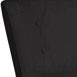 Polstersessel aus Kunstleder in Schwarz - Adaliz