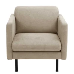 Polstersessel in Beige mit Schwarz - Roco