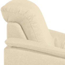 Polstersessel in Beige und Nussbaum Braun - Nando