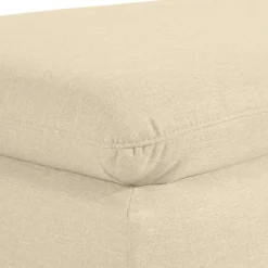 Polstersessel in Beige und Nussbaum Braun - Nando