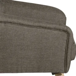 Polstersessel in Beigegrau Stoff - Jonas