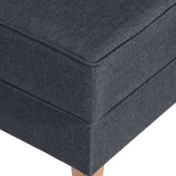 Polstersessel in Jeansblau und Buche - Patronia