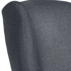 Polstersessel in Jeansblau und Buche - Patronia