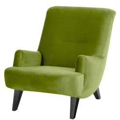 Polstersessel in Oliv Grün und Schwarz - Sofia