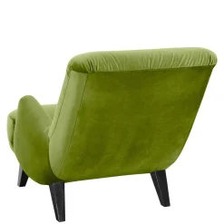 Polstersessel in Oliv Grün und Schwarz - Sofia