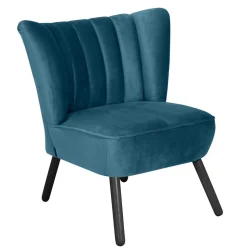 Polstersessel in Petrol und Schwarz - Floyda