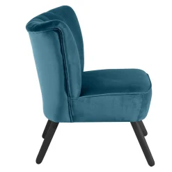 Polstersessel in Petrol und Schwarz - Floyda