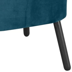 Polstersessel in Petrol und Schwarz - Floyda