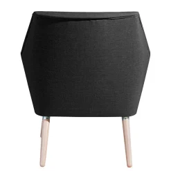 Polstersessel in Schwarz und Buche Natur - Gates