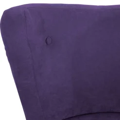 Polstersessel in Violett Velours - Coralla