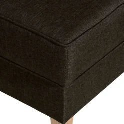 Polstersessel mit Ohren in Braun und Buche - Revelinda