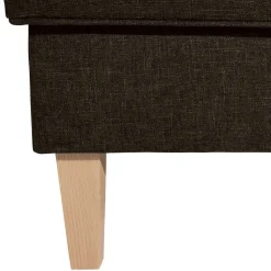 Polstersessel mit Ohren in Braun und Buche - Revelinda