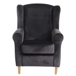 Polstersessel mit Ohren in Anthrazit - Pyra