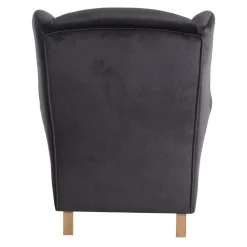 Polstersessel mit Ohren in Anthrazit - Pyra