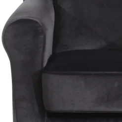 Polstersessel mit Ohren in Anthrazit - Pyra