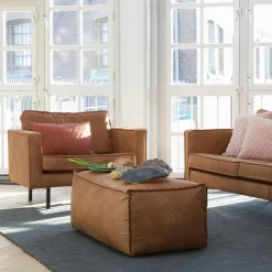 Polstersessel Trokey in Cognac Braun