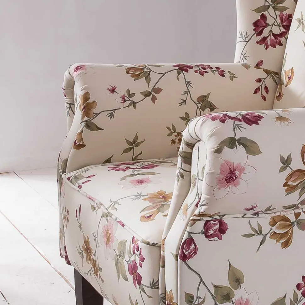 Polstersessel Ultina mit Blumenmuster