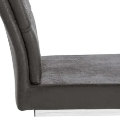 Polsterstühle Freischwinger in Anthrazit - Ansar (2er Set)