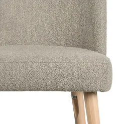Polsterstühle in Beigegrau Boucle - Cornelys (2er Set)