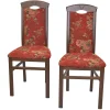 Polsterstühle in Rot mit Blumen - Sylverta (2er Set)