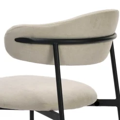 Polsterstühle in Taupe Strukturstoff - Filmau (2er Set)