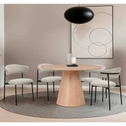 Polsterstühle in Taupe Strukturstoff - Filmau (2er Set)