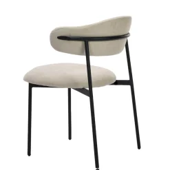 Polsterstühle in Taupe Strukturstoff - Filmau (2er Set)