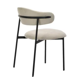 Polsterstühle in Taupe Strukturstoff - Filmau (2er Set)