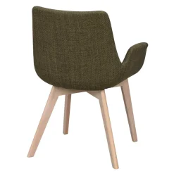 Polsterstühle mit Armlehnen in Dunkelgrün - Termi (2er Set)