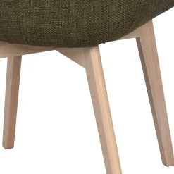 Polsterstühle mit Armlehnen in Dunkelgrün - Termi (2er Set)